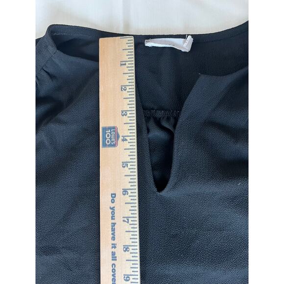 Lush Black Flowy Pullover Dress With Pockets In Size Small - Picture 3 of 7